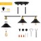 3-Light Industrial Black Wall Sconce Rustic Bathroom Vanity Light for Mirrors, Farmhouse, or Office